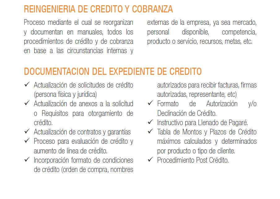 Reingeniería de Crédito y Cobranza